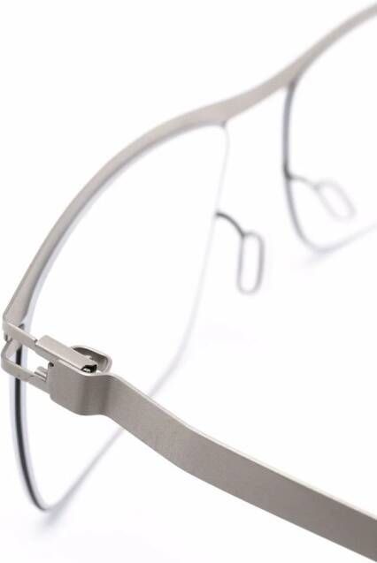 Mykita Darcy bril met vierkant montuur Zilver