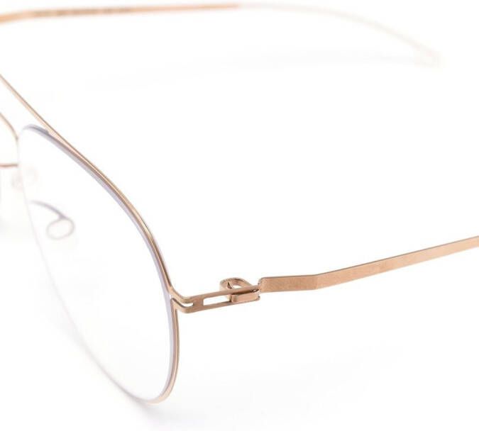Mykita Eero bril met piloten montuur Zilver