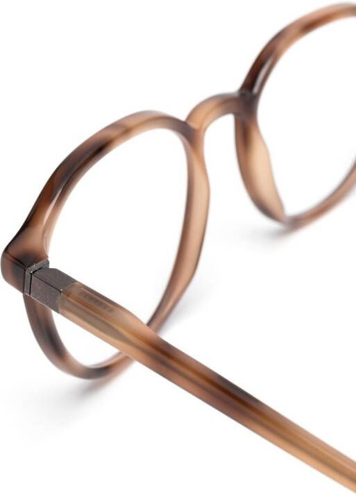 Mykita Ekon bril met rond montuur Bruin