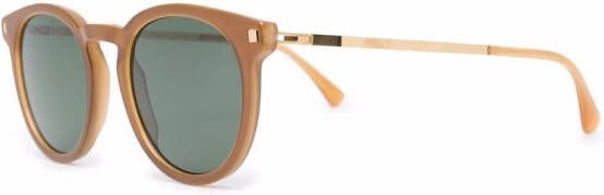 Mykita Lahti bril met rond montuur Bruin