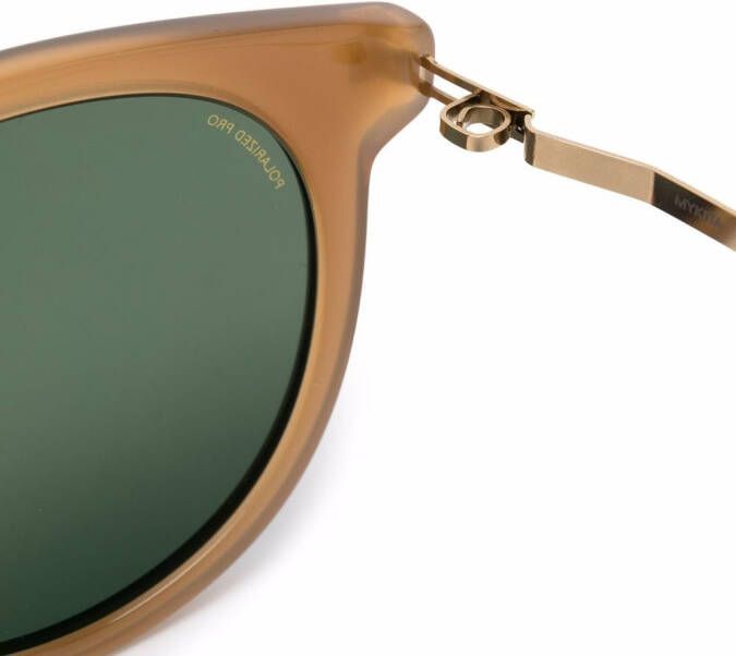 Mykita Lahti bril met rond montuur Bruin
