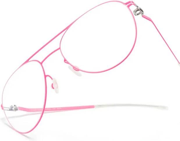 Mykita Niken bril met piloten montuur Roze