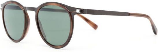 Mykita Siwa 711 zonnebril met rond montuur Bruin