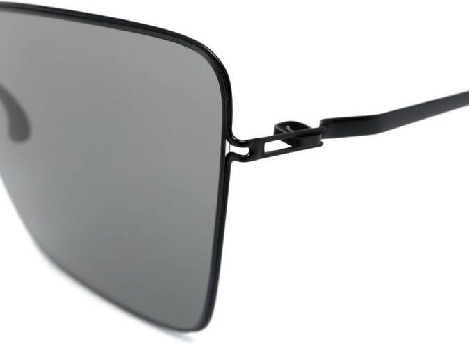 Mykita Zonnebril met vierkant montuur Zwart