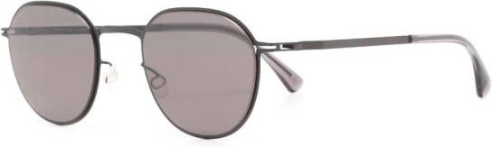 Mykita Talvi zonnebril met rond montuur Zwart