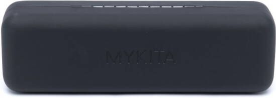 Mykita Talvi zonnebril met rond montuur Zwart