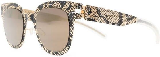 Mykita Wayfarer zonnebril Goud