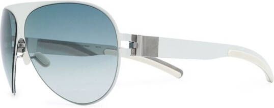 Mykita Zonnebril met oversized montuur Wit