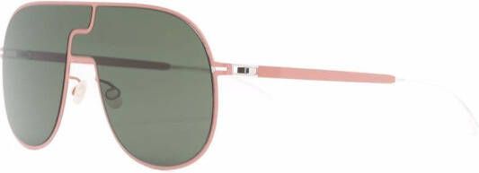 Mykita Zonnebril met piloten montuur Roze