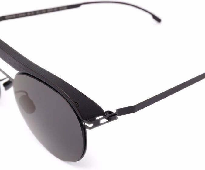 Mykita Zonnebril met piloten montuur Zwart