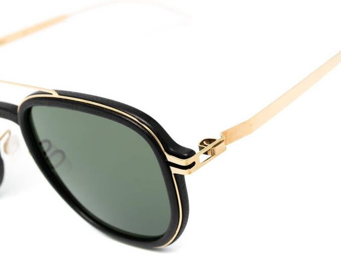 Mykita Zonnebril met rond montuur Zwart