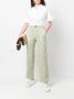 Myths Straight broek met tonale stiksels en zakken Groen - Thumbnail 2