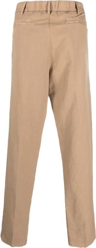 Myths Broek van linnenmix Bruin