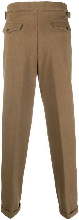 Myths Chino met toelopende pijpen Beige