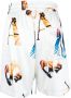 Nahmias Shorts met print Wit - Thumbnail 2