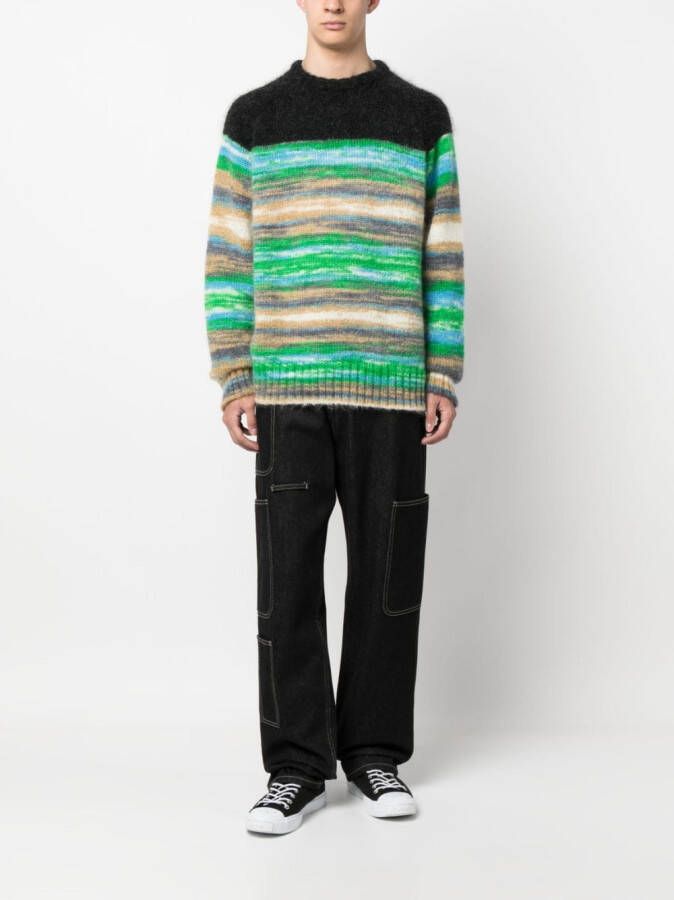Nahmias Intarsia sweater Zwart