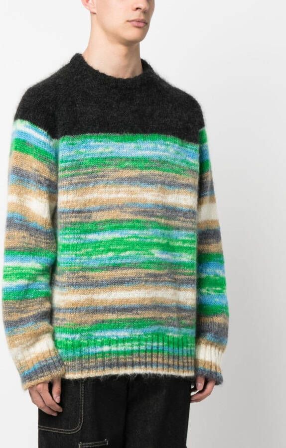 Nahmias Intarsia sweater Zwart