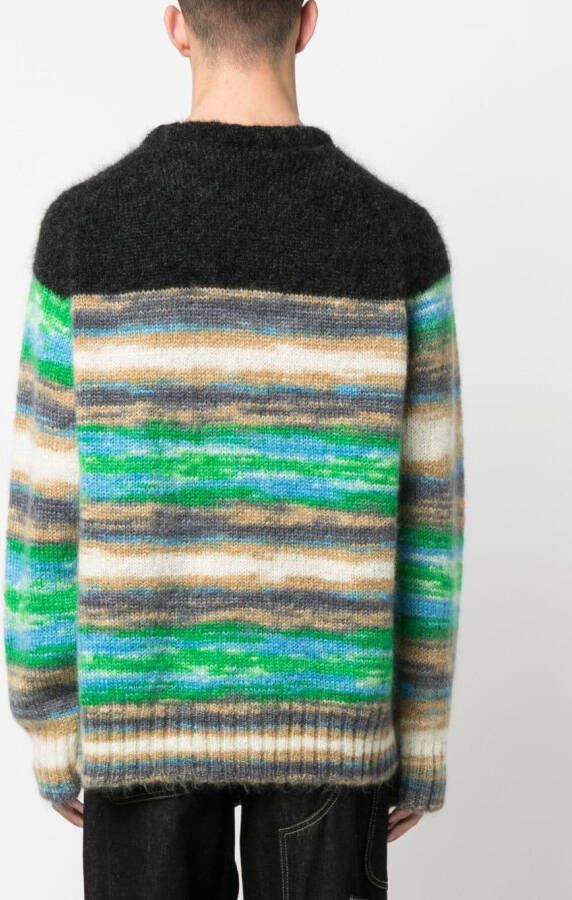 Nahmias Intarsia sweater Zwart