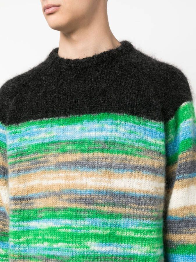 Nahmias Intarsia sweater Zwart