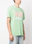 Nahmias T-shirt met logoprint Groen - Thumbnail 3
