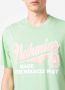Nahmias T-shirt met logoprint Groen - Thumbnail 5