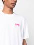 Nahmias T-shirt met logoprint Wit - Thumbnail 5