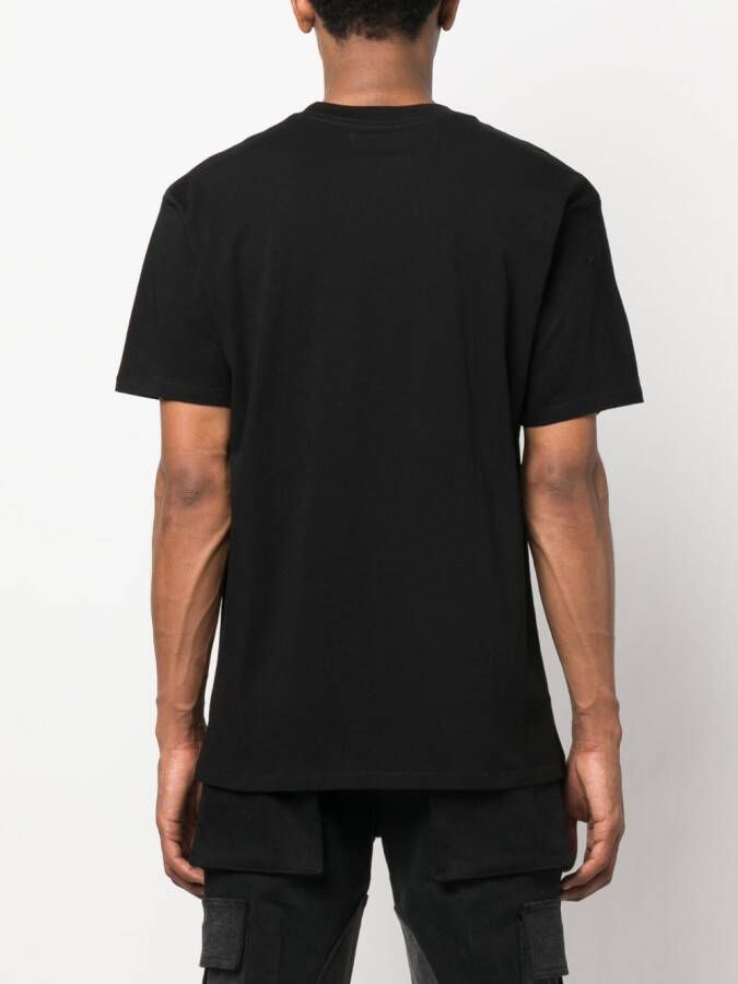 Nahmias T-shirt met logoprint Zwart