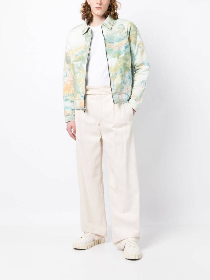 Nahmias Jack met marmerprint Groen