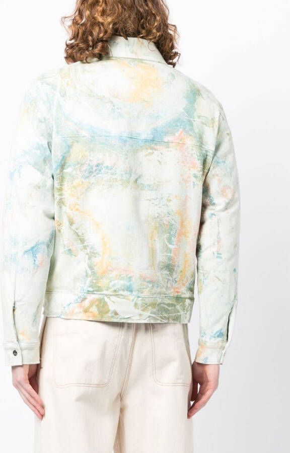 Nahmias Jack met marmerprint Groen