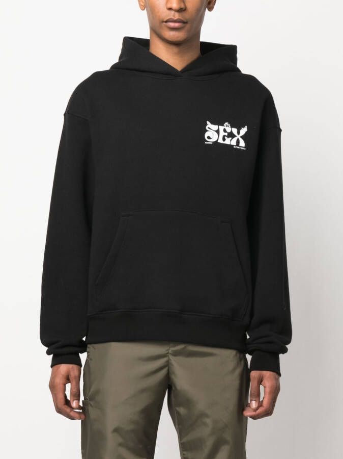 Nahmias Hoodie met print Zwart