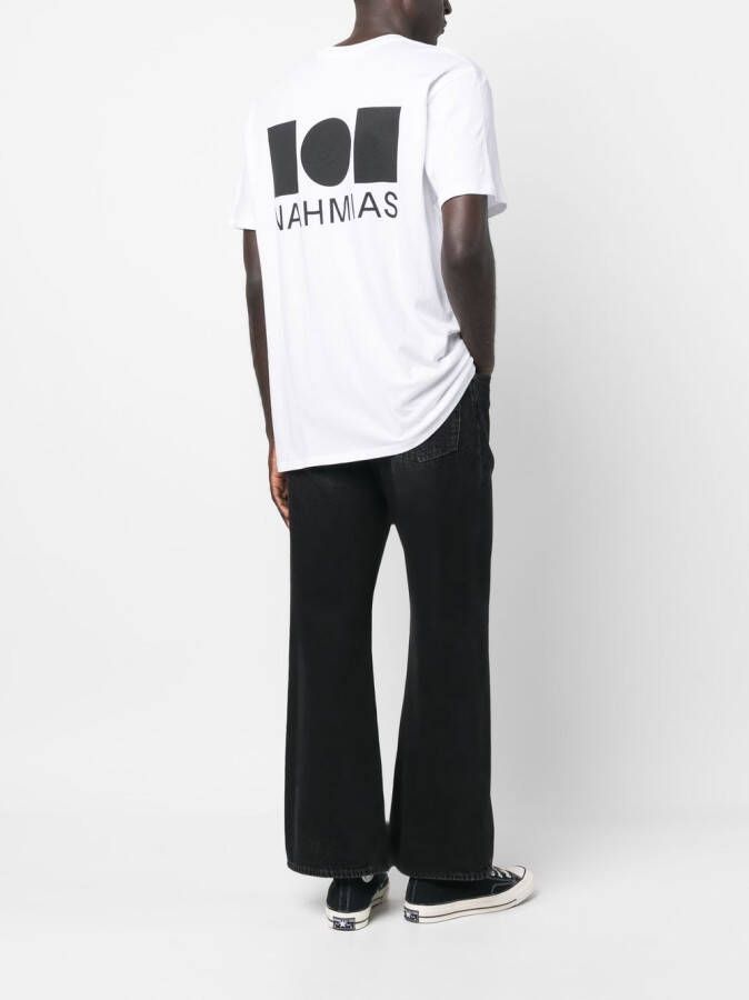 Nahmias T-shirt met logoprint Wit