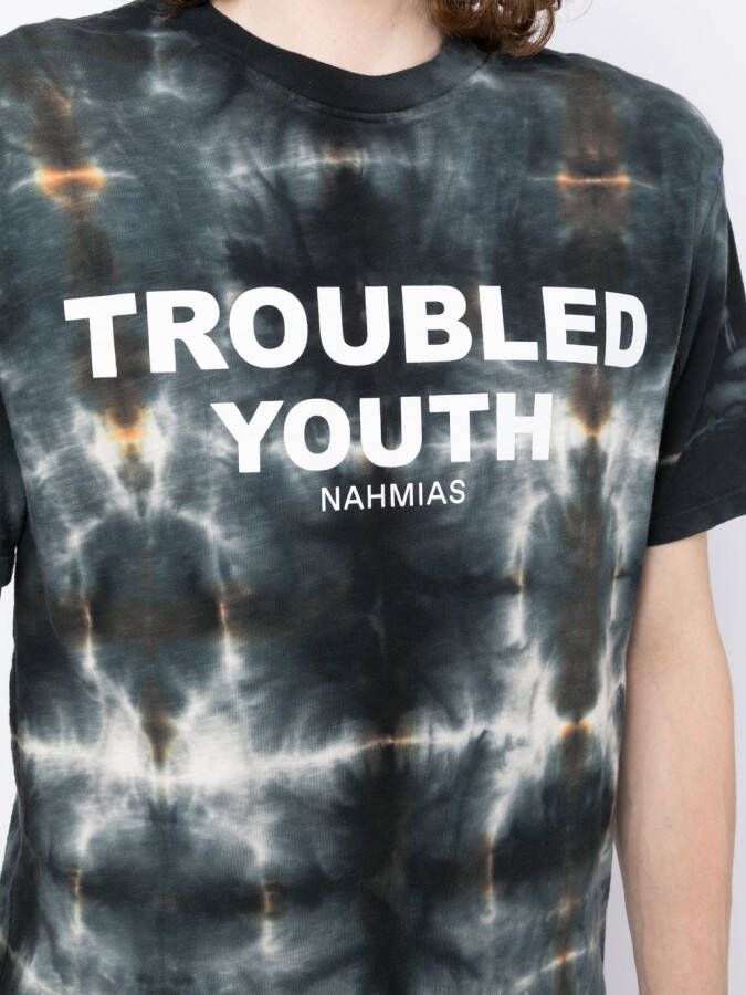 Nahmias T-shirt met print Blauw