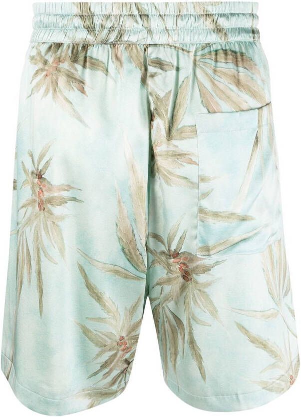 Nahmias Zijden shorts Blauw