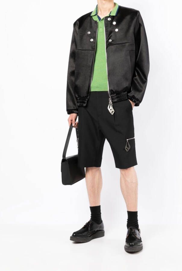 Namacheko Shorts met ritsdetail Zwart