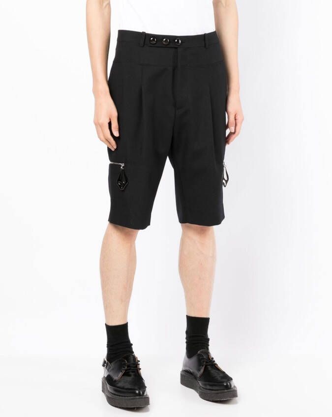 Namacheko Shorts met ritsdetail Zwart
