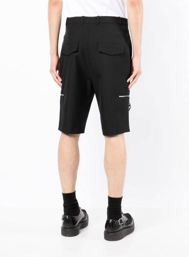 Namacheko Shorts met ritsdetail Zwart