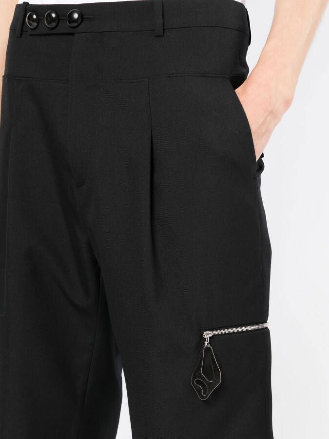 Namacheko Shorts met ritsdetail Zwart
