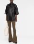 Nanushka Blouse met korte mouwen Zwart - Thumbnail 2