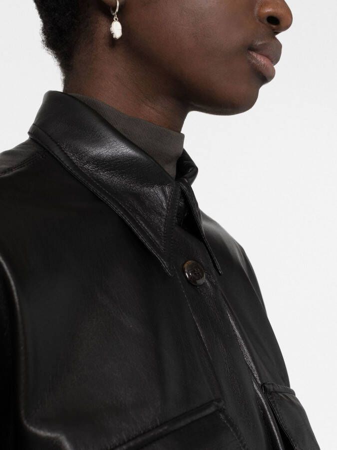 Nanushka Blouse met korte mouwen Zwart