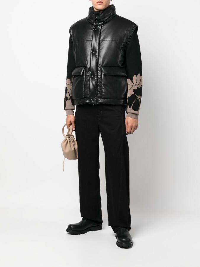 Nanushka Bodywarmer van imitatieleer Zwart