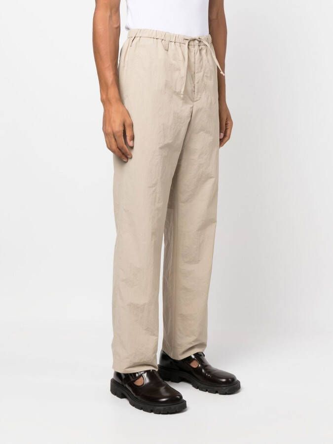 Nanushka Broek met elastische taille Beige