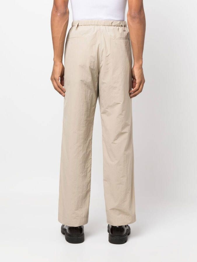Nanushka Broek met elastische taille Beige