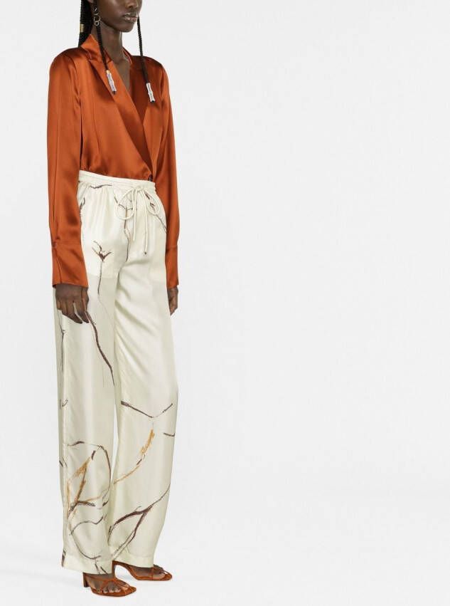 Nanushka Broek met trekkoord Groen