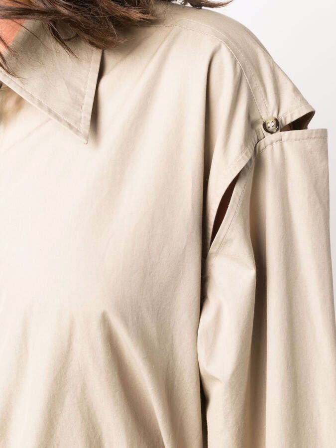 Nanushka Button-down blousejurk Beige