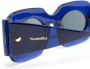 Nanushka Cathi zonnebril met vierkant montuur Blauw - Thumbnail 3