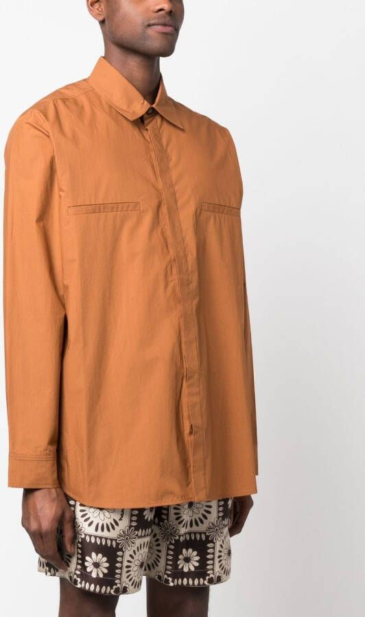 Nanushka Button-up overhemd Oranje