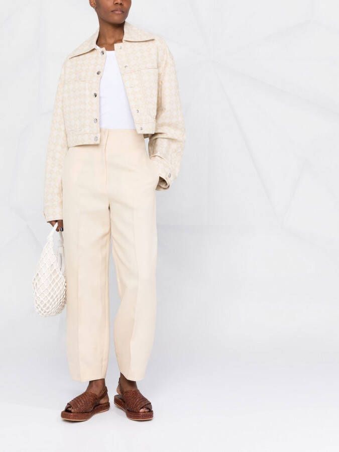 Nanushka Denim jack Beige