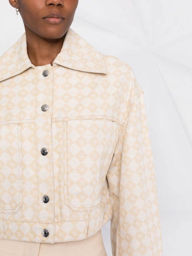 Nanushka Denim jack Beige