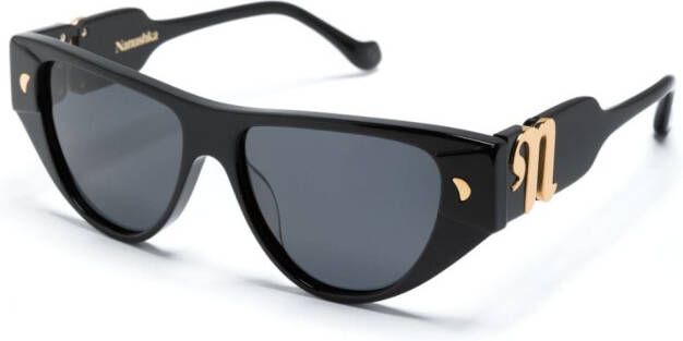 Nanushka Emme zonnebril met cat-eye montuur Zwart