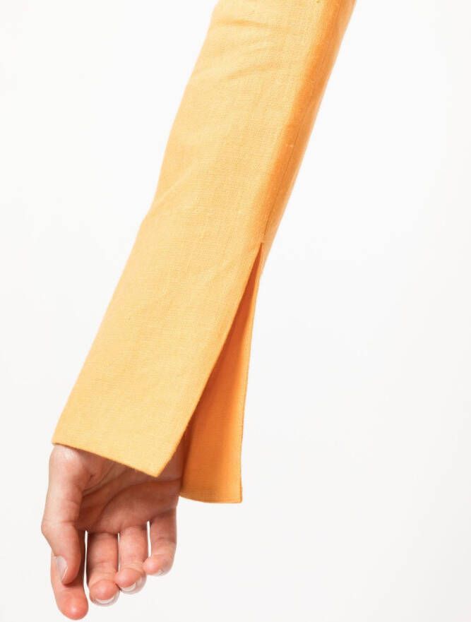 Nanushka Mini-jurk met geknoopt detail Oranje
